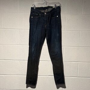 Rag & Bone Dark Wash Women's Skinny/cigarette  Jeans - Blue